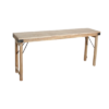 TAOW00098-0.png Witgewassen inklapbare wandtafel/consoletafel - 170x40x76 cm