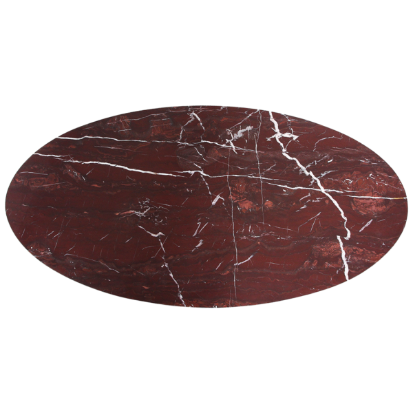 TAST00166-2.png Ovale Marmeren salontafel Cherry - 120x60x38 cm