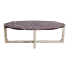 TAST00166-6.png Ovale Marmeren salontafel Cherry - 120x60x38 cm