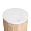 Malakka Marmeren Bijzettafel - Wit