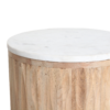 Malakka Marmeren Bijzettafel - Wit