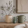 Vazen Julien Beige & Groen en Vaas Marie Groen 40757, 40765, 40756 Vaas Marie Groen