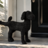 Zwarte Decoratieve Hond Max Polyresine