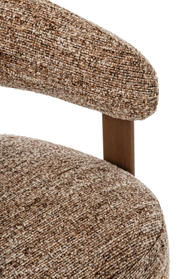 265902-3.jpg Bruine Ronde Fauteuil J-line