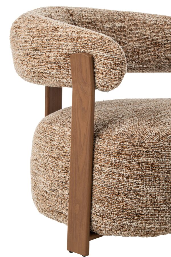 265902-5.jpg Bruine Ronde Fauteuil J-line