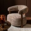 265902-6.jpg Bruine Ronde Fauteuil J-line
