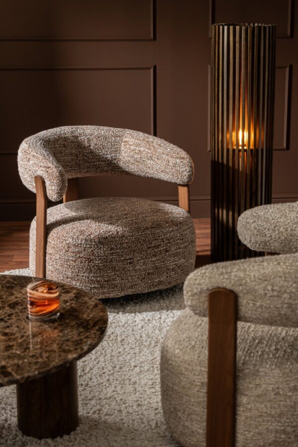 265902-8.jpg Bruine Ronde Fauteuil J-line