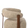 Beige Ronde Bouclé Fauteuil J-line