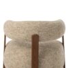 Beige Ronde Bouclé Fauteuil J-line
