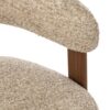 Beige Ronde Bouclé Fauteuil J-line