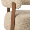 Beige Ronde Bouclé Fauteuil J-line
