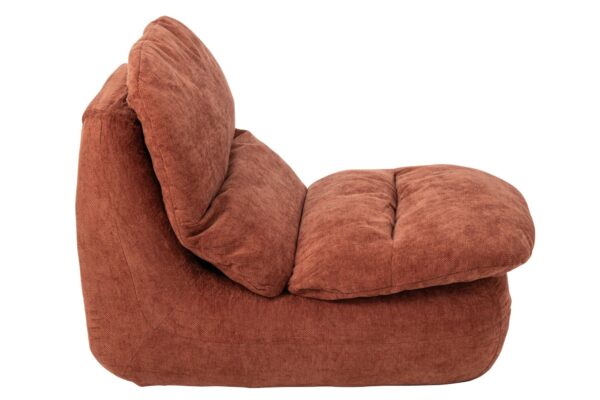 266304-1.jpg Loungestoel Gecomprimeerd schuim Roestbruin J-line
