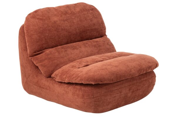 266304-5.jpg Loungestoel Gecomprimeerd schuim Roestbruin J-line