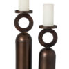 267264-0.jpg Set van 2 bronzen Kandelaren James J-line