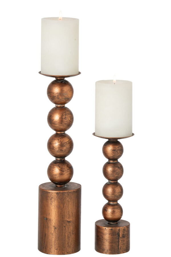267276-0.jpg Set van 2 bronzen Kandelaren Jun J-line