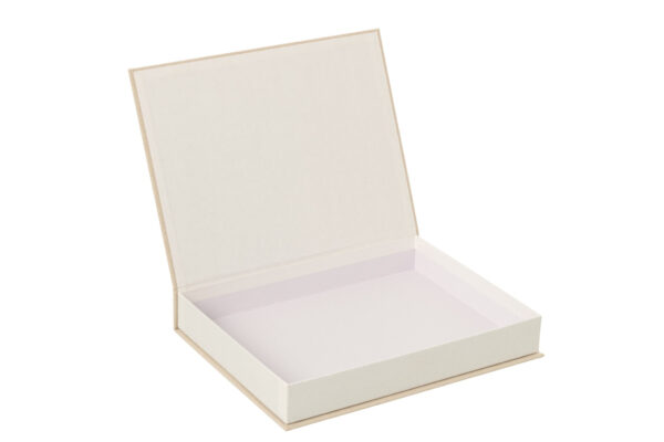Set van 4 Decoratieve Opbergboeken Textiel Beige J-line