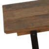 Vintage bruine houten (eetkamer) bank