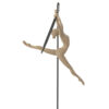 50135-1.jpg Decoratief Beeld Gymnaste Hoepel beige/zwart