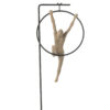 50135-2.jpg Decoratief Beeld Gymnaste Hoepel beige/zwart