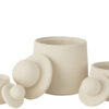 53049-0.jpg Set van 3 beige decoratieve potten Maris