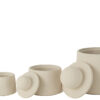 53049-2.jpg Set van 3 beige decoratieve potten Maris