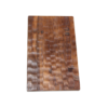 Krukje Mangohout gebeiteld blad bruin - 40x25x20 cm