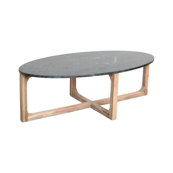 TAST00163-0.png Ovale marmeren salontafel - groen - 120 x 60 x 38 cm