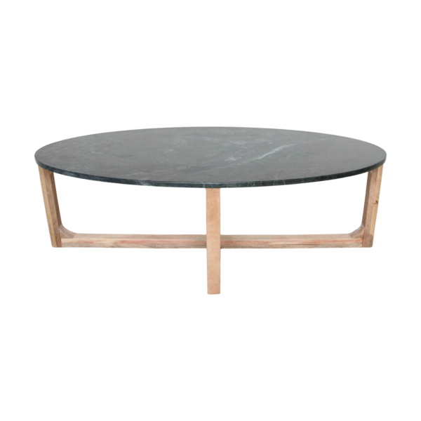 TAST00163-6.png Ovale marmeren salontafel - groen - 120 x 60 x 38 cm