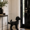 Zwarte Decoratieve Hond Max Polyresine