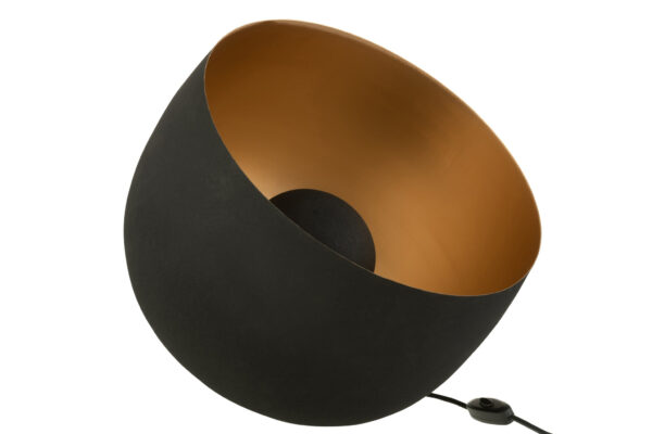 37181-0.jpg Lamp Rond Chique Zwart /Goud Large