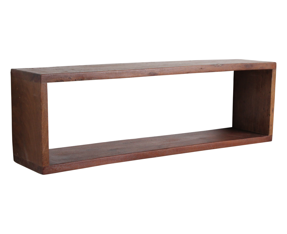 Factory Wandplank Box - FSC-gerecycled hout - 70 x 15 x 22 cm