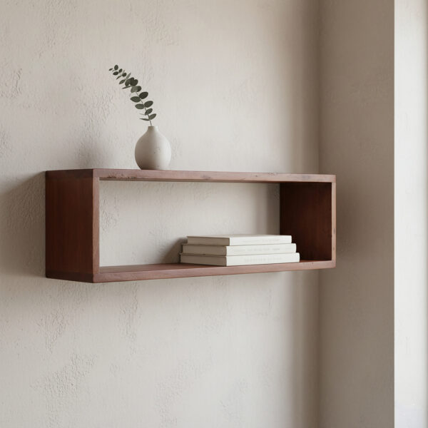 Factory Wandplank Box - FSC-gerecycled hout - 70 x 15 x 22 cm