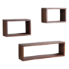 Factory Wandplank Box - FSC-gerecycled hout - 70 x 15 x 22 cm