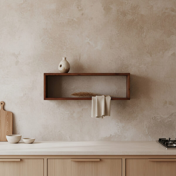 Factory Wandplank Box - FSC-gerecycled hout - 70 x 15 x 22 cm