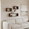 Factory Wandplank Box - FSC-gerecycled hout - 70 x 15 x 22 cm