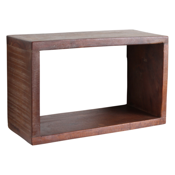Factory open wandplank rechthoekig - FSC gerecycled - 70 x 15 x 22 cm