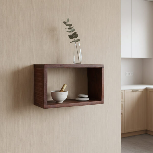 Factory open wandplank rechthoekig - FSC gerecycled - 70 x 15 x 22 cm