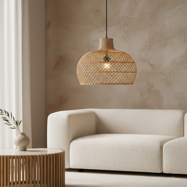 Maze rotan hanglamp naturel - Ø 42 x 36 cm