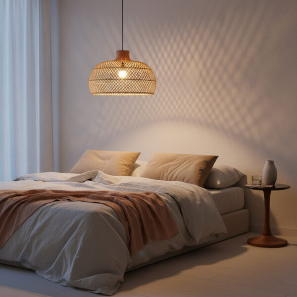 Maze rotan hanglamp naturel -Ø 57x36 cm