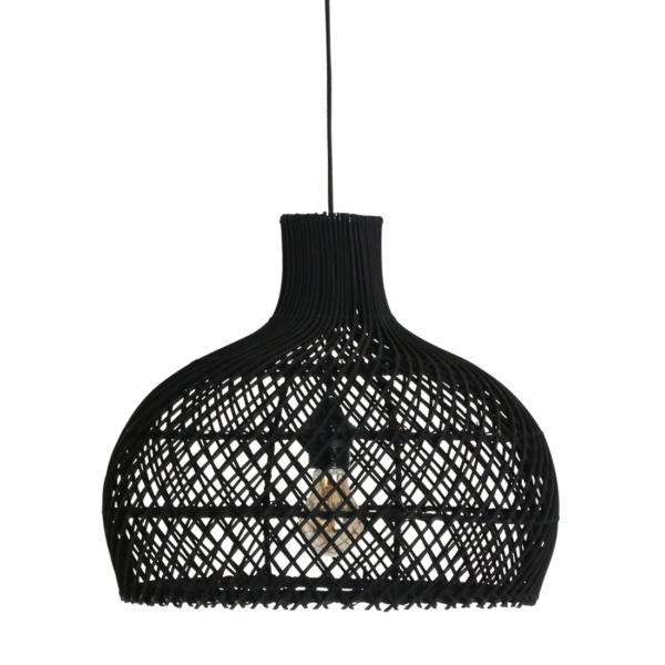 Maze rotan hanglamp zwart - Ø 42x36 cm