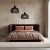 Maze rotan hanglamp zwart - Ø 42x36 cm