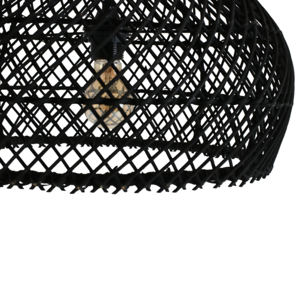 Maze rotan hanglamp zwart - Ø 42x36 cm
