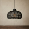 Maze rotan hanglamp zwart - Ø 57 x 36 cm