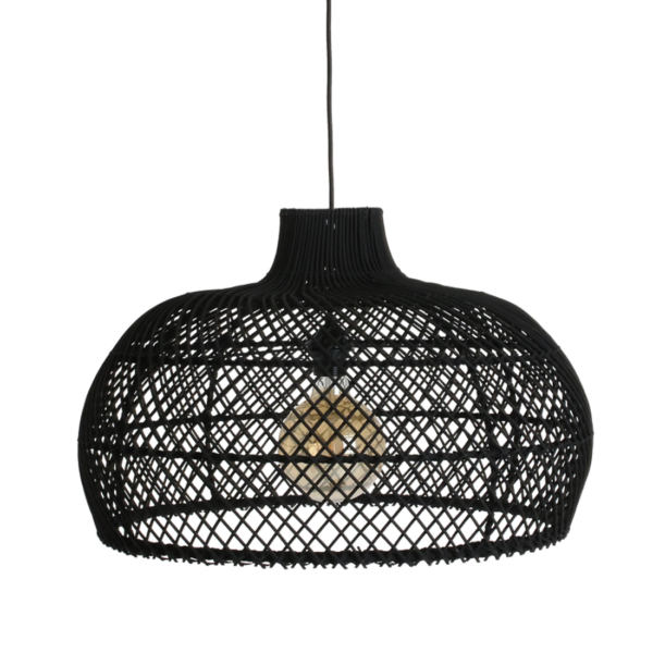 Maze rotan hanglamp zwart - Ø 57 x 36 cm