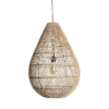 Maze druppel rotan hanglamp naturel -Ø 45x65 cm