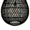 Maze druppel rotan hanglamp zwart - Ø 45x65 cm