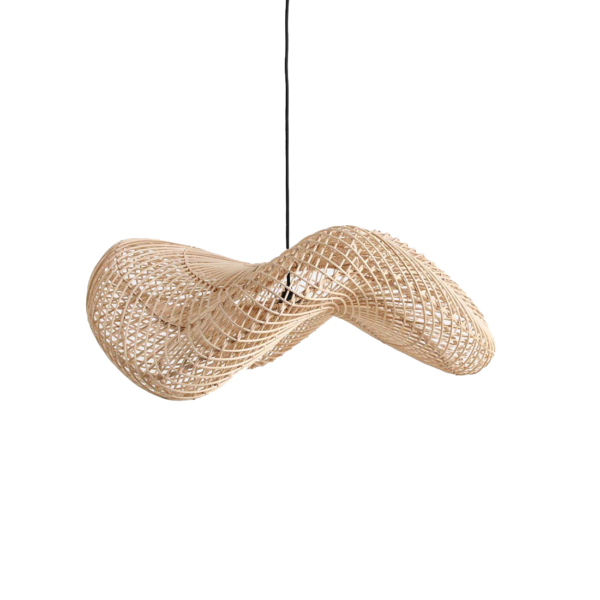 Wave rotan hanglamp L - Ø 71x26 cm