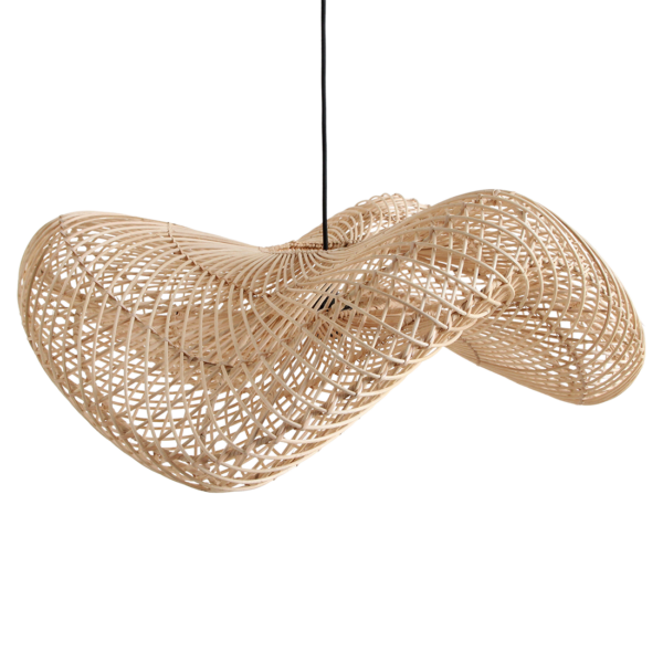 Wave rotan hanglamp L - Ø 71x26 cm